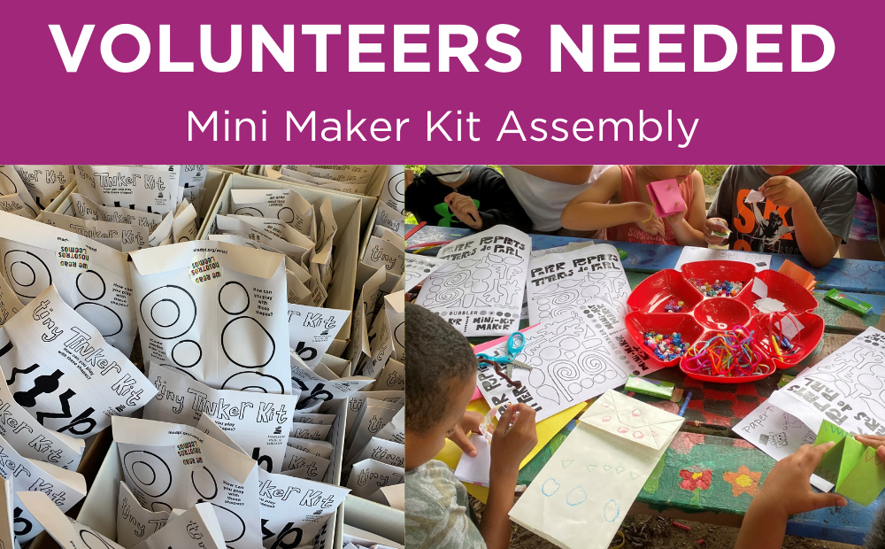 We Read Volunteer Events Mini Maker Kits