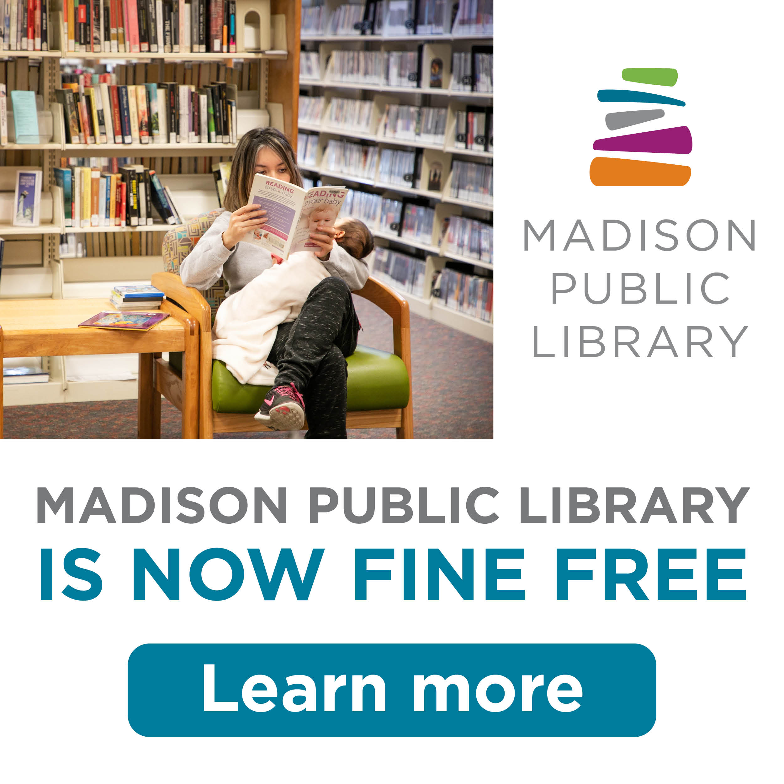 Madison Public Library has made the decision to go Fine Free